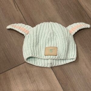 Love Your Melon Mint Green Baby Yoda Knitted Kids Hat with Ears